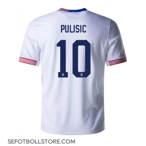 Förenta Staterna Christian Pulisic #10 Replika Hemmatröja Copa America 2024 Kortärmad